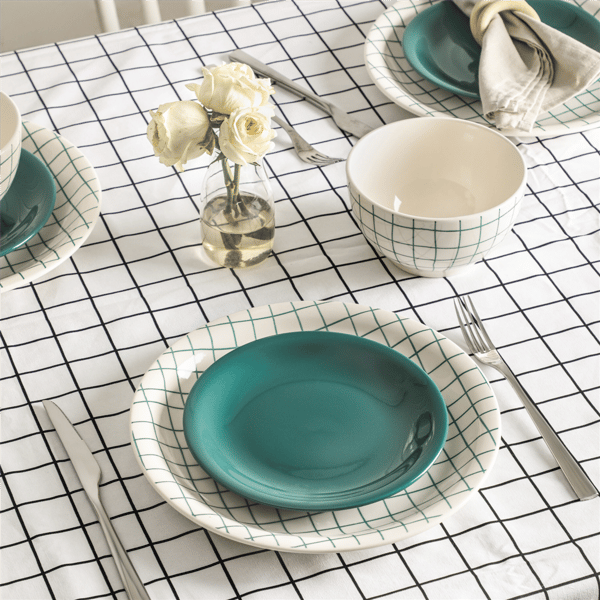 Stone Lain Ash 12pc. Stoneware Dinnerware Set