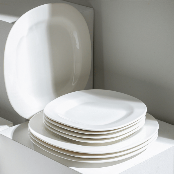 Stone Lain Quadro 4pc. Dinner Plate Porcelain Set