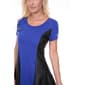 Womens White Mark Heather Faux Leather Fit &amp; Flare Dress - image 4