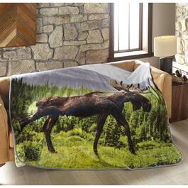 Shavel Home Products High Pile Moose Oversized Luxury Throw