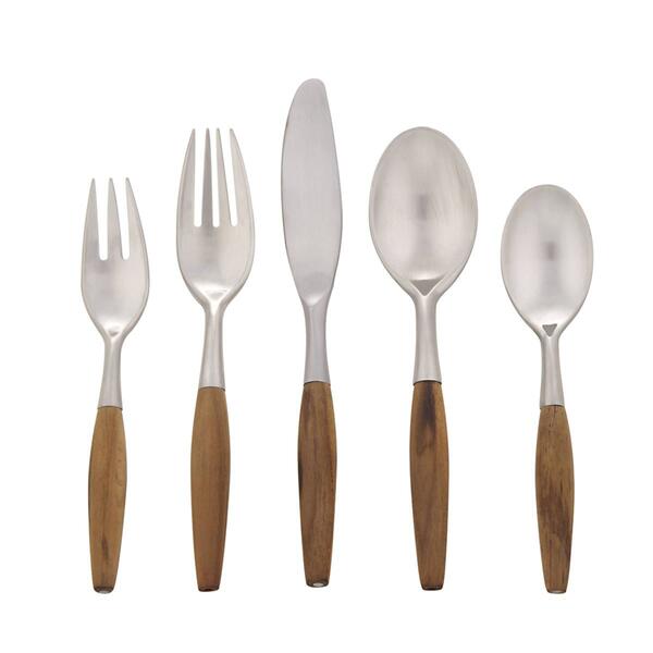 Dansk&#40;R&#41; Classic Fjord&#40;tm&#41; 5pc. Teak Handle Flatware Set - image 