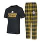 Mens College Concepts Steelers Vector Shirt & Pants Set - image 1