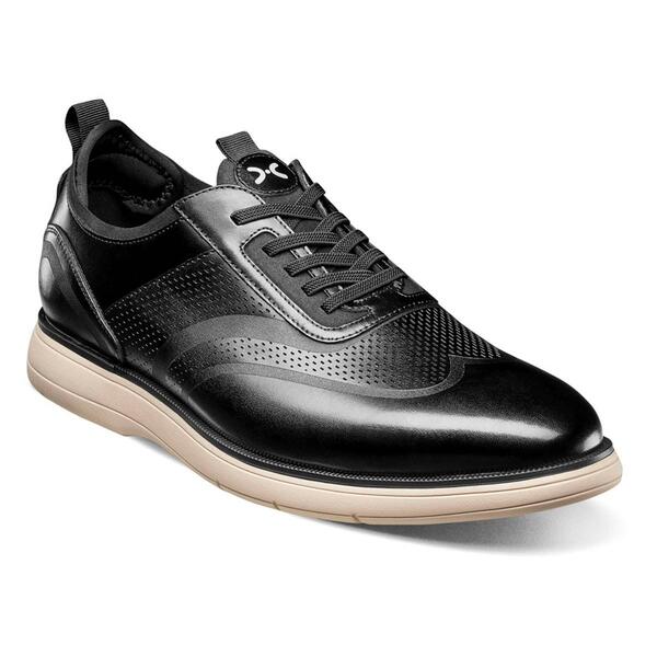 Mens Stacy Adams Edgewood Wingtip Elastic Lace Up Oxfords - image 