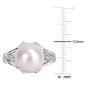 Gemstone Classics&#8482; Cultured Pearl & Diamond Ring - image 4