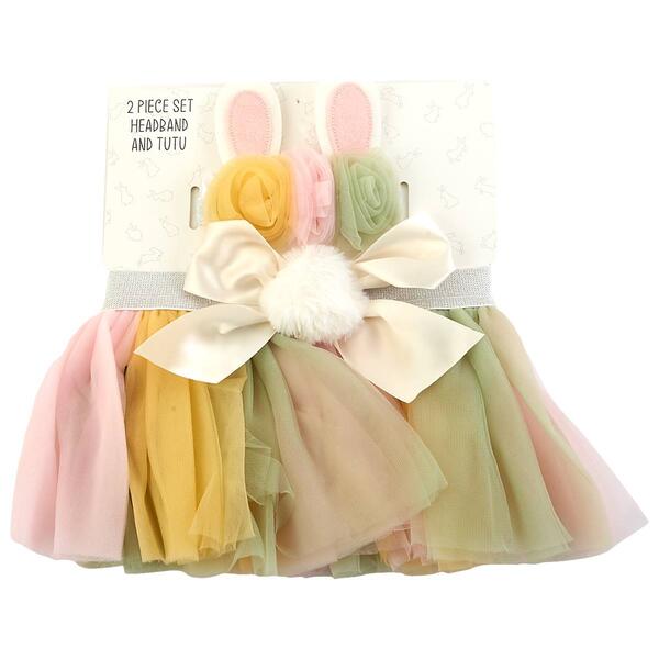 Baby Girl Easter Headband & Tutu Set - image 