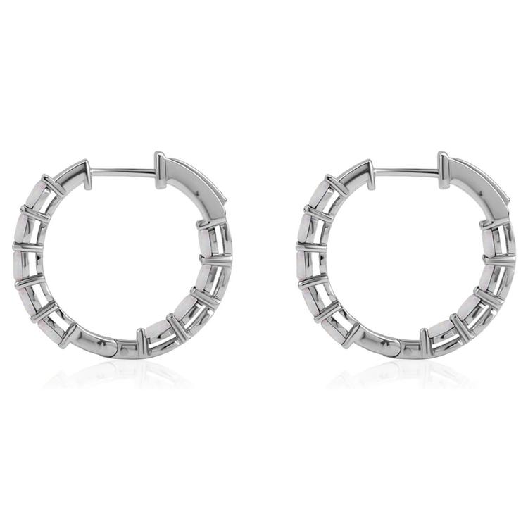 Gemstone Classics™ Oval Lab-Grown Opal Inside Out Hoop Earrings