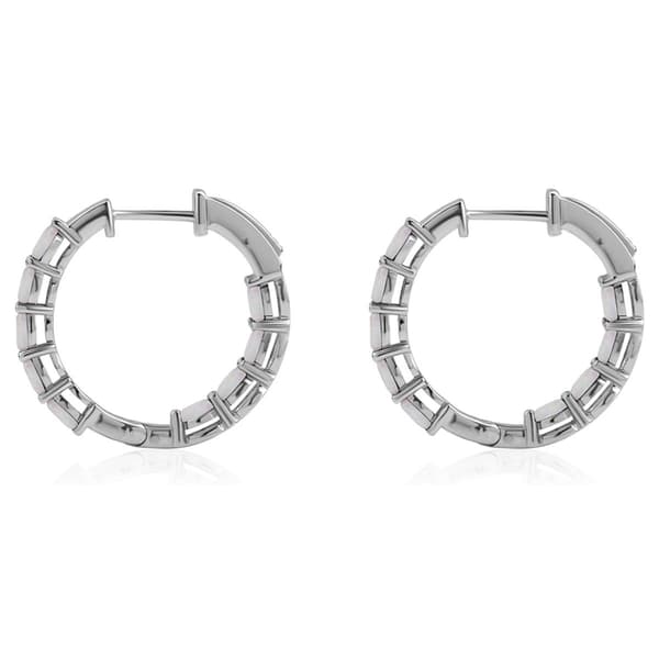 Gemstone Classics™ Oval Lab-Grown Opal Inside Out Hoop Earrings