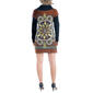 Womens 24/7 Comfort Apparel Cowl Neck Circle Print A-Line Dress - image 2