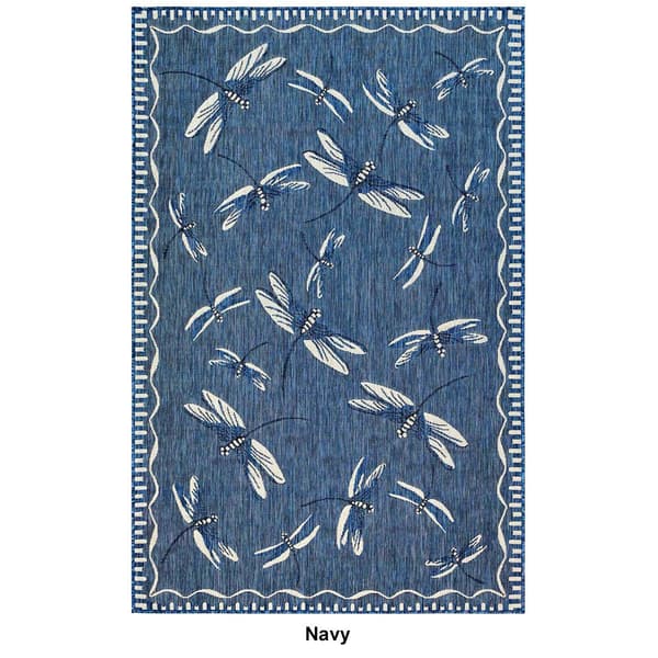 Liora Manne Carmel Dragonfly Rectangular Area Rug