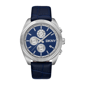 Mens DKNY Bezel Chronograph Blue Leather Watch - DK1G134L0025 - image 1