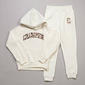 Girls (7-16) Champion(R) Leopard Logo Pullover Hoodie & Joggers Set - image 1