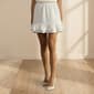 Womens Cece Double Ruffle Textured Pull On Mini Skirt - image 1