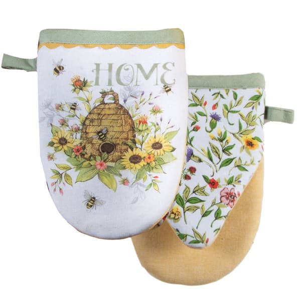 Kay Dee Bee & Floral Grabber Mitt - image 