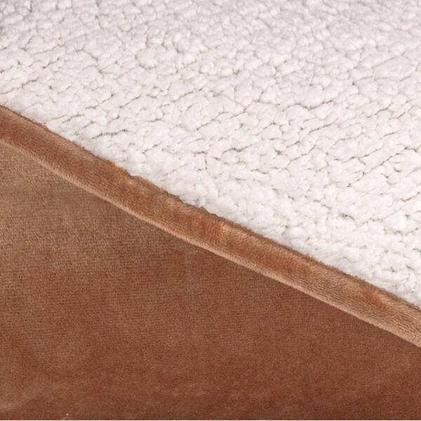 St. James Home Velvet and Sherpa Foot Pocket Throw - image 