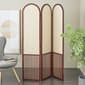 9th & Pike&#174; Farmhouse Dark Brown Wood Room Divider Screen - image 2