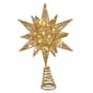 Kurt Adler Pre-Lit Twinkling LED Gold Starburst Tree Topper - image 1