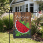 Northlight Welcome Watermelon Slice Spring Outdoor Garden Flag - image 1