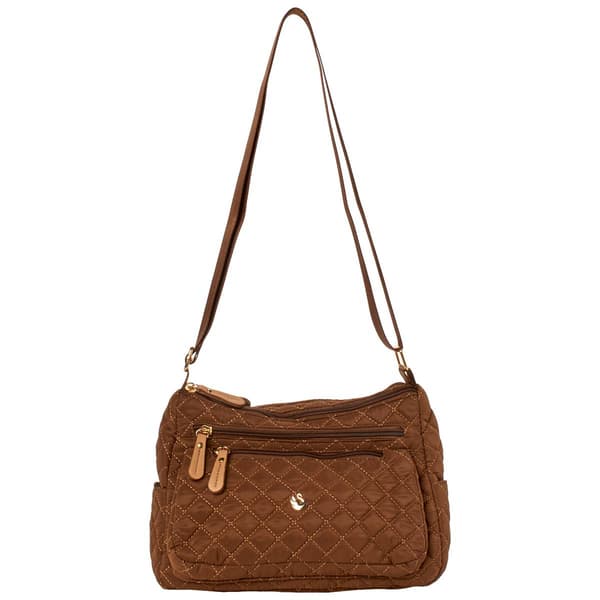 Gloria Vanderbilt Quilted Nylon Hobo - image 