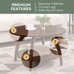 Convenience Concepts Aldrin Coffee Table with Shelf