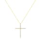 Haus of Brilliance 10kt. Gold Plated 3.0ct. Diamond Cross Pendant - image 2