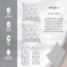 Eddie Bauer Solid Cotton Flannel Sheet Set