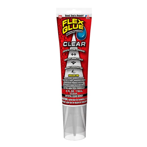 As Seen On TV Flex Glue Clear 4oz. Crystal Clear Adhesive