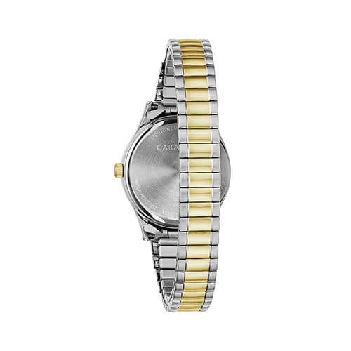 Womens Caravelle Two-Tone Expansion Bracelet Watch - 45M111