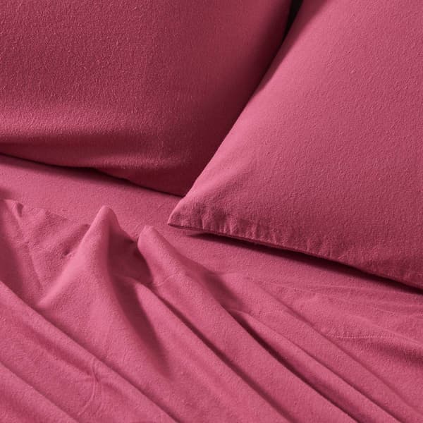 Freshfolds Turkish Cotton Flannel Solid 4pc. Sheet Set