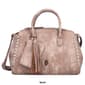 Julia Buxton Whip Stitch Vegan Leather Satchel Bag - image 7