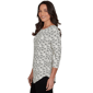 Womens Emaline Key Items 3/4 Sleeve Boat Neck Bow Tee - image 4