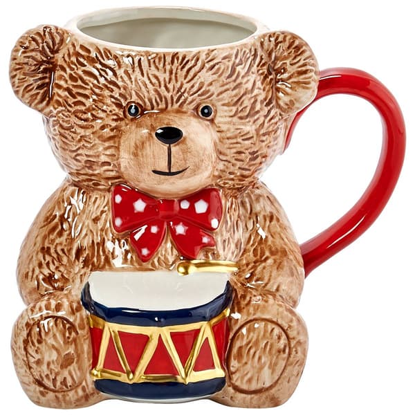 Home Essentials 26oz Teddy Bear Americana Mug - image 