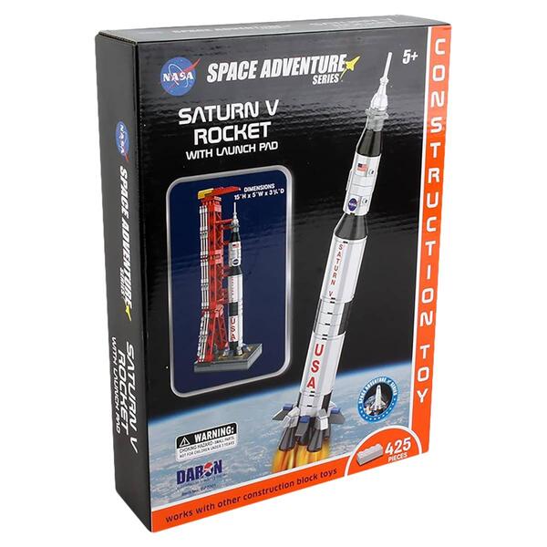 Space Adventure Series Saturn V Rocket Model Block Set - image 