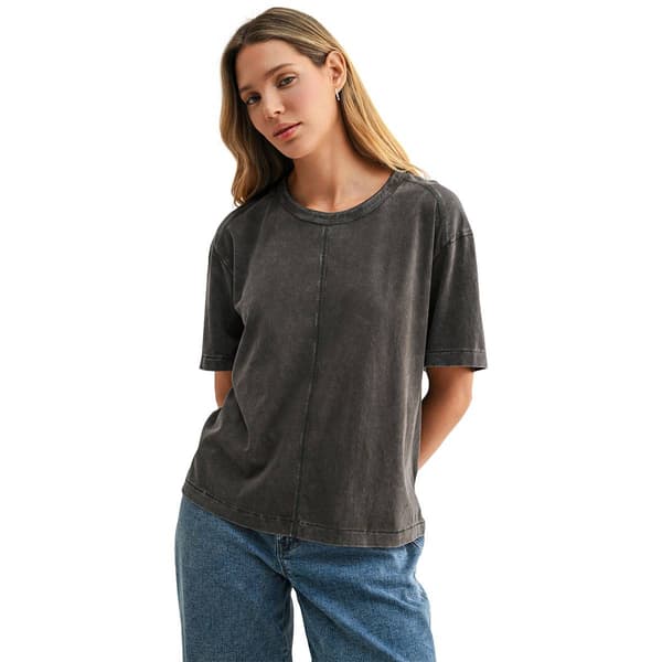 Womens CITY BLUES Acid Wash Tee