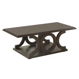Coaster C-shaped Base Coffee Table - Cappuccino
