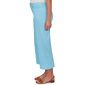 Womens Hearts of Palm Aqua Fresh Wide Leg Cropped Pants - image 4