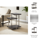 Sagebrook Home Metal & Mango Wood Three-Tier Accent Table - image 8