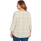 Plus Size Ruby Rd. Must Haves II Autumn Cat Houndstooth Tee - image 2