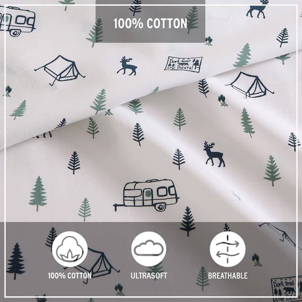 Eddie Bauer Campout Cotton Percale Sheet Set