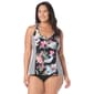 Plus Size Beach House Plus Twin Print Erinna Tankini - image 1