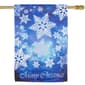 Northlight Seasonal Merry Christmas Snowflakes House Flag - image 1