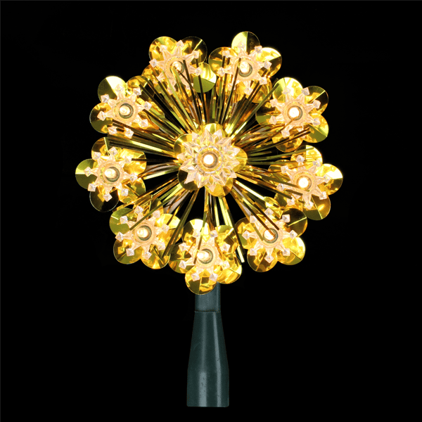 Northlight 5.5in. Gold Snowflake Starburst Christmas Tree Topper
