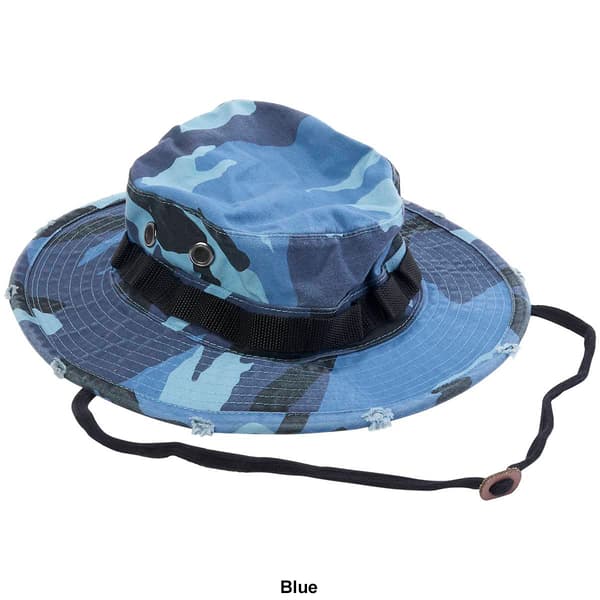 Mens Washed Camo Boonie Hat