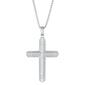 Mens Lynx Stainless Steel 24in. Chain Cross Pendant - image 1