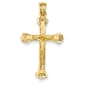 Unisex Gold Classics&#40;tm&#41; 14kt. Yellow Gold Crucifix Charm - image 1