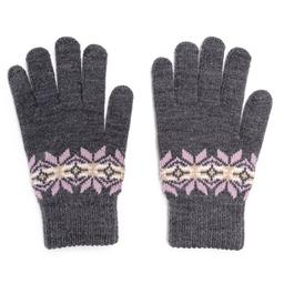Womens MUK LUKS® Wool Blend Gloves - Grey