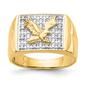 Mens Gentlemens Classics&#40;tm&#41; 14kt. Gold 1/10ctw. Diamond Eagle Ring - image 1