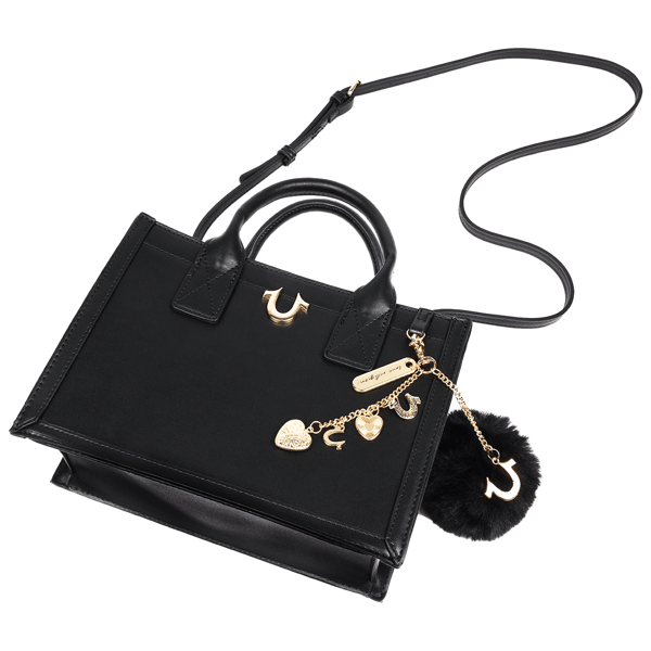 True Religion Pom Dangle Modern Tote