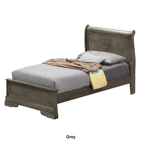 Passion Furniture Louis Philippe Bed Frame - Twin