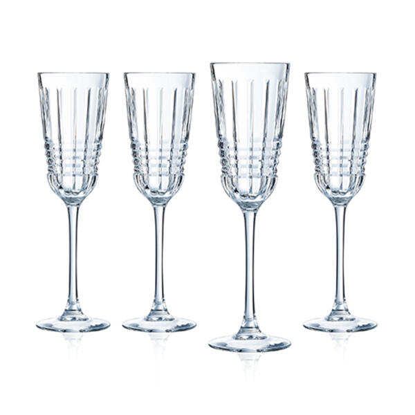 Cristal D&#39;Arques Rendez-Vous 4pc. Flute Glass Set - image 