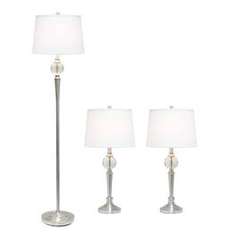 Lalia Home Crystal Drop Table & Floor Lamp Set
